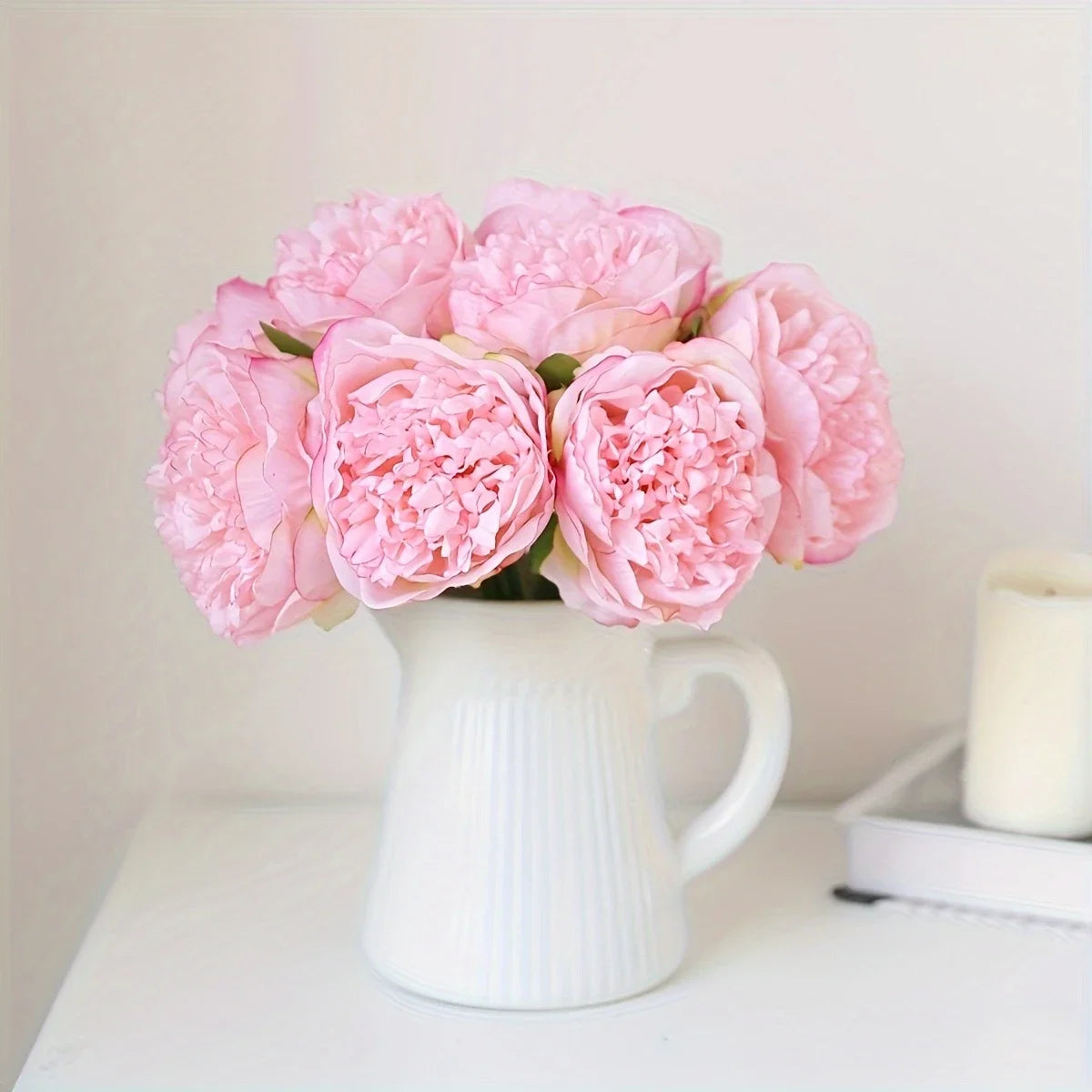 パーティー・インテリア装飾| 造花 シルクフラワー ピオニー5個入(32c)