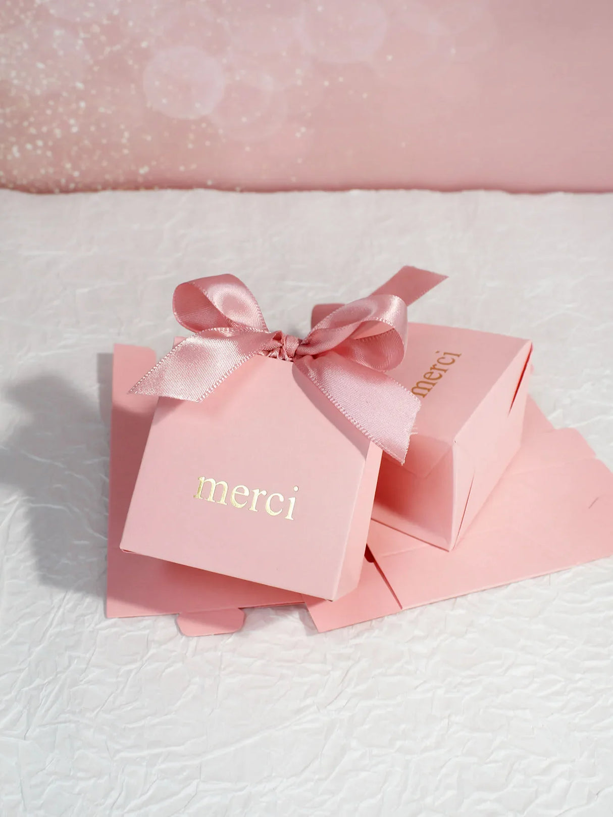 |イベント・ノベルティ用品 | リボン付き小型ギフトバッグ | 7×7×5c