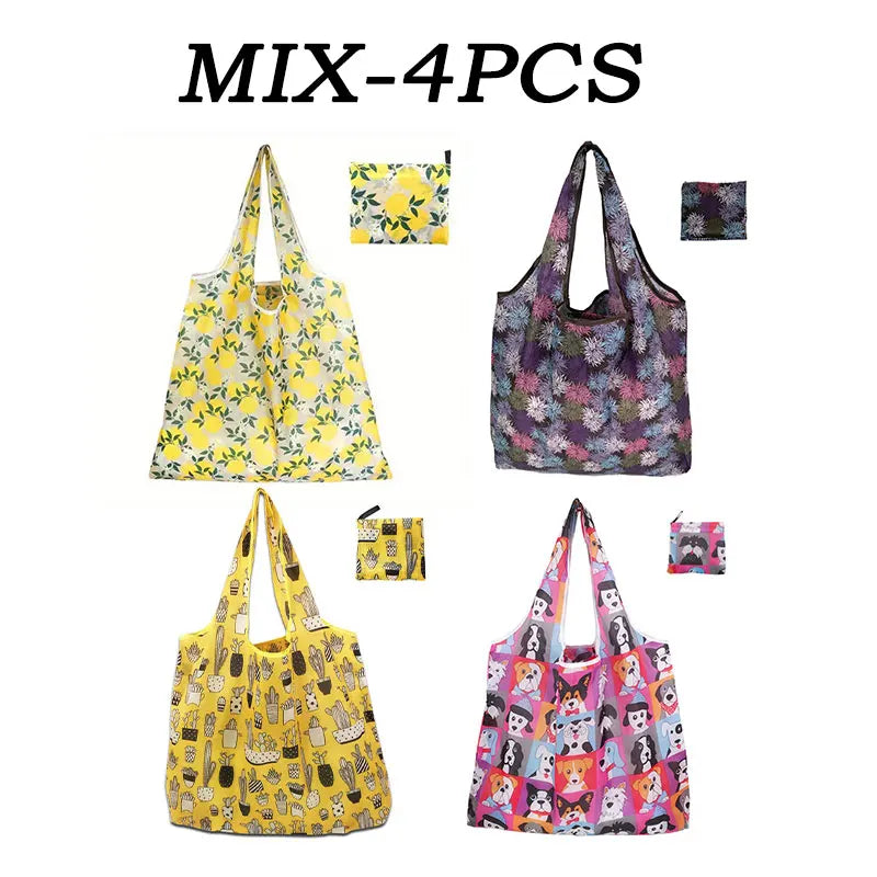 |ノベルティ用品 | 大容量・折りたたみ式プリントエコバッグ | 46×40c