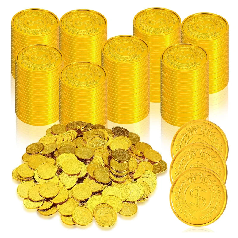 イベント・ハロウィングッズ|60個入り 海賊コイン シルバー&ゴールドセット