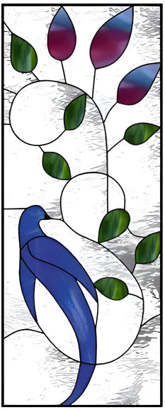 【UVカット・静電気吸着タイプ】ステンドグラス風 ウィンドウフィルム(7パターン)