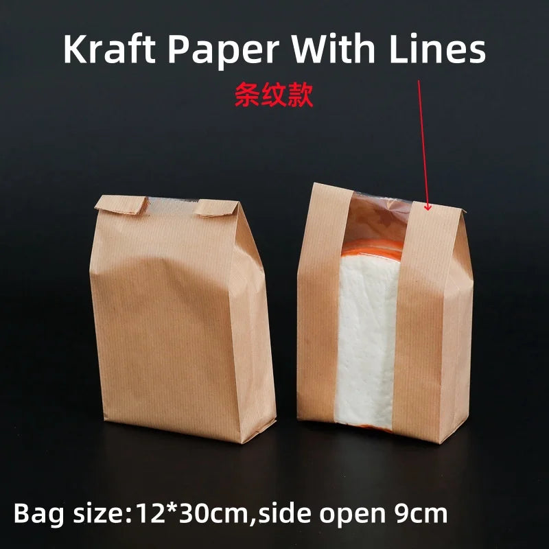 |ノベルティ用品 | 透明窓付きクラフトバッグ 50枚入