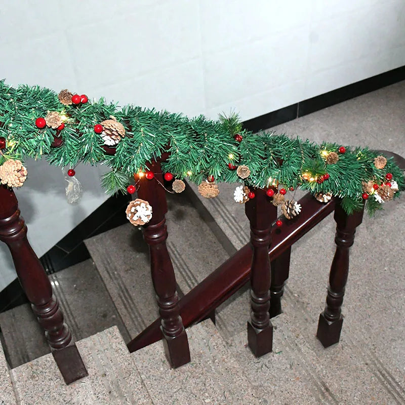 クリスマスリース|5.5m パインガーランド グリーン