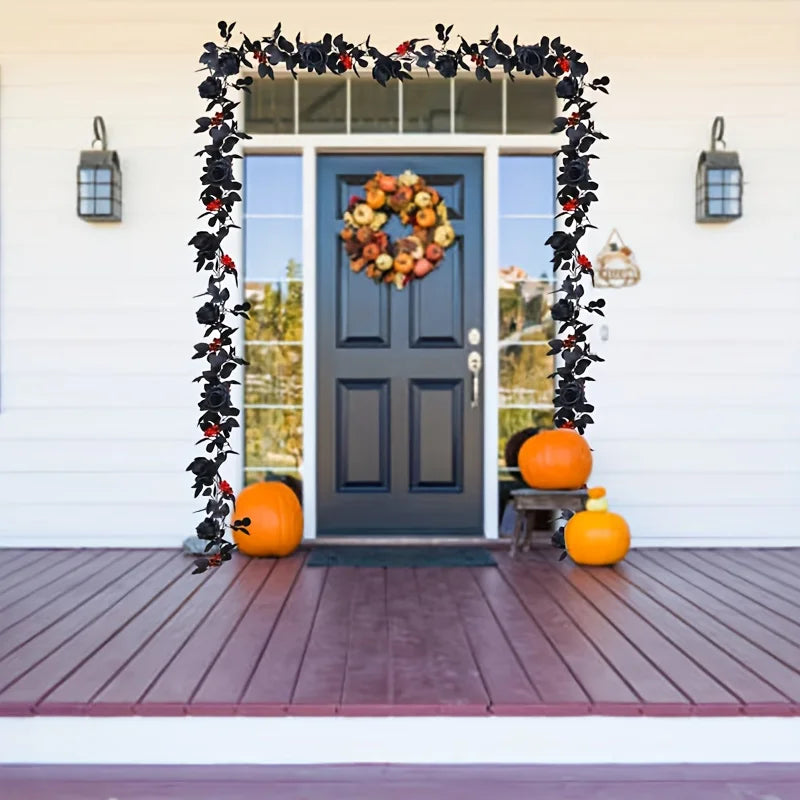 クリスマスガーランド|イベント・パーティー装飾|ブラックローズ&ガーランド