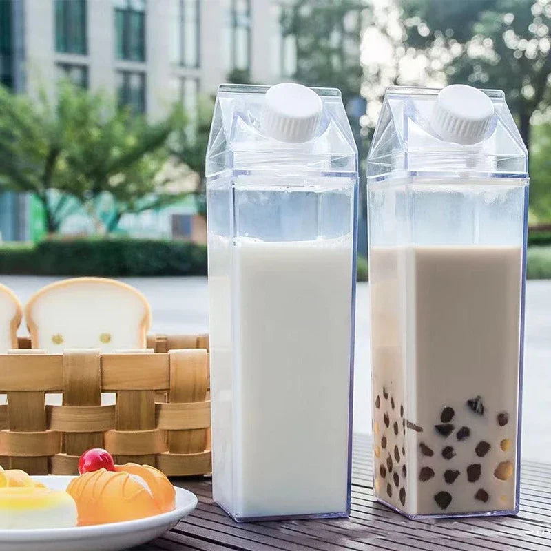 |イベント・ノベルティ用品 | 透明ミルクカートン型ウォーターボトル | 500ml/1000ml