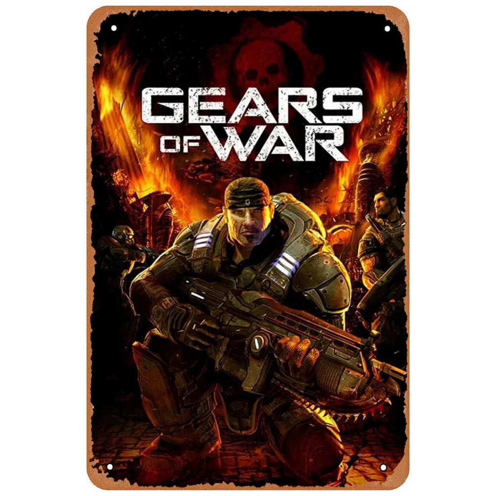 ヴィンテージ映画ブリキ看板 A