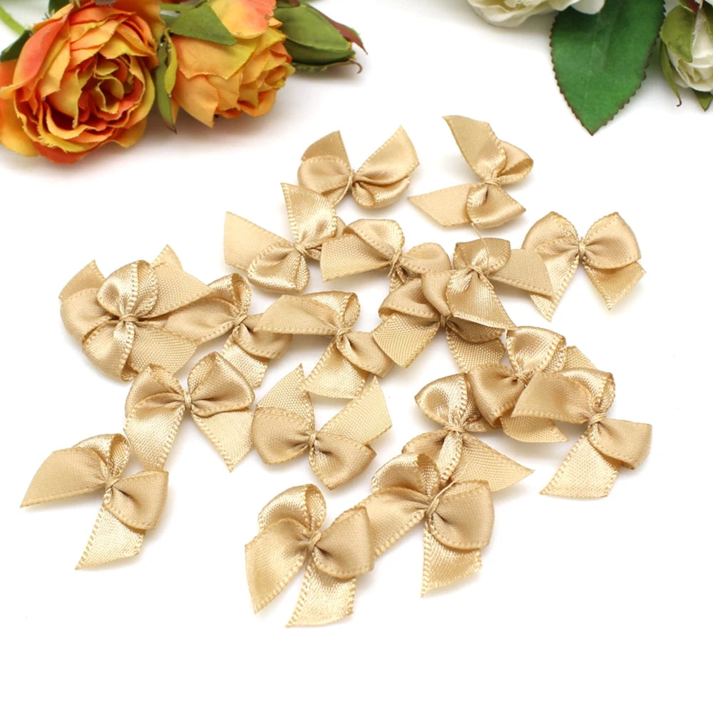 【イベント用デコレーション】ミニリボン・造花デコレーション・パーティー・(50個/100個/200個)