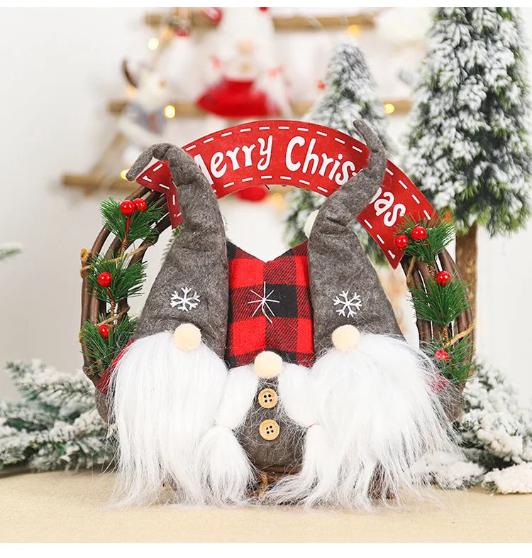 イベント・クリスマス装飾|人形付き屋内用装飾リース