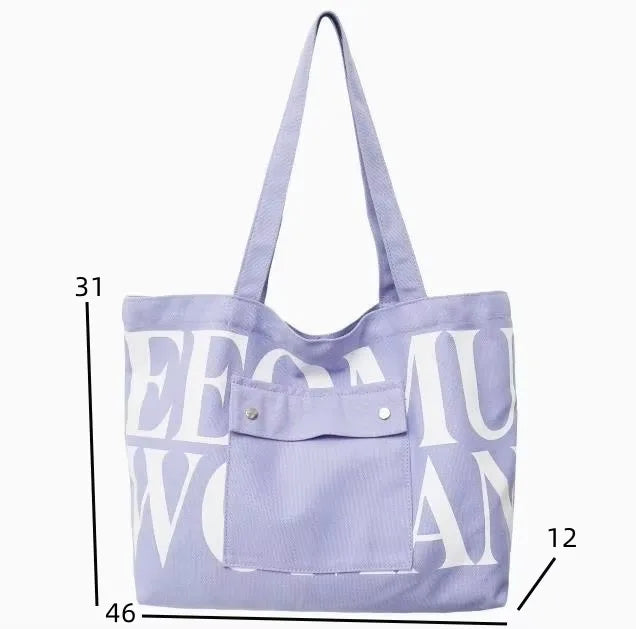 |イベント・ノベルティ用品 | 大容量キャンバスショルダーバッグ | W46×H31×D12㎝