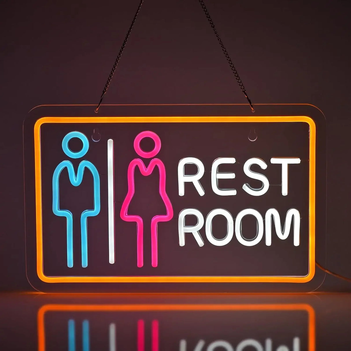 トイレ用LEDネオンサイン(ネオン看板) USB電源