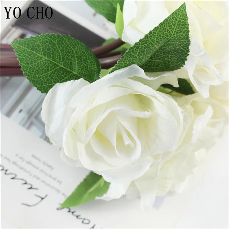 パーティー・インテリア装飾| 造花ピオニー シルクフラワーブーケ(32c)