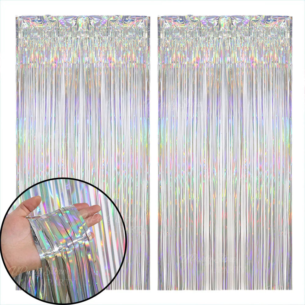 パーティー・インテリア用装飾 キラキラ!ホイル素材カーテン 高品質素材