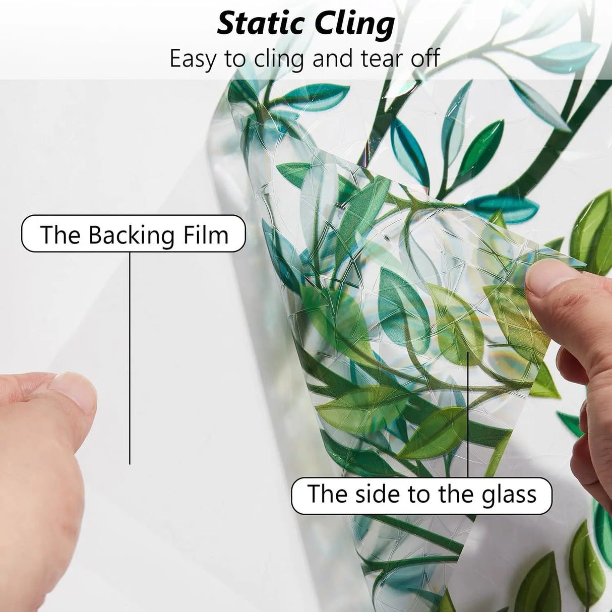 3Dウィンドウフィルム (UVカット・接着剤不要タイプ)