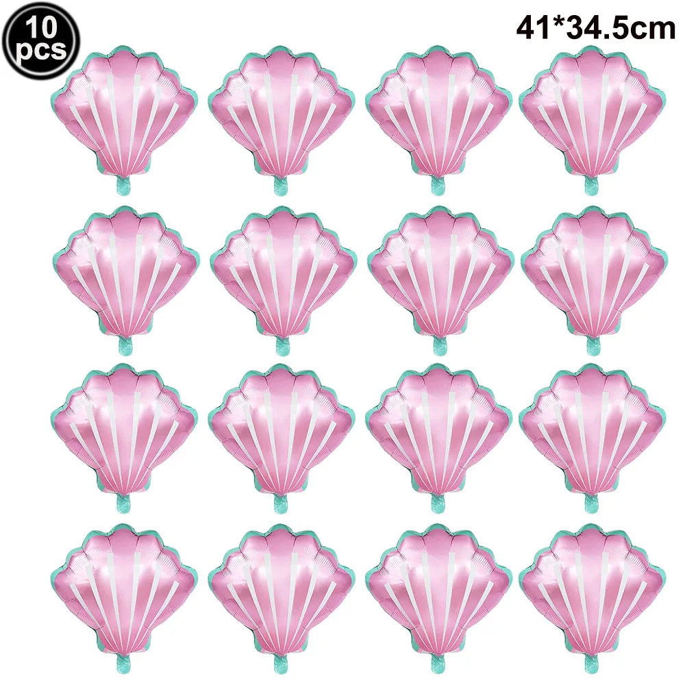 マーメイドテーマ ミニバルーンセット 10個
