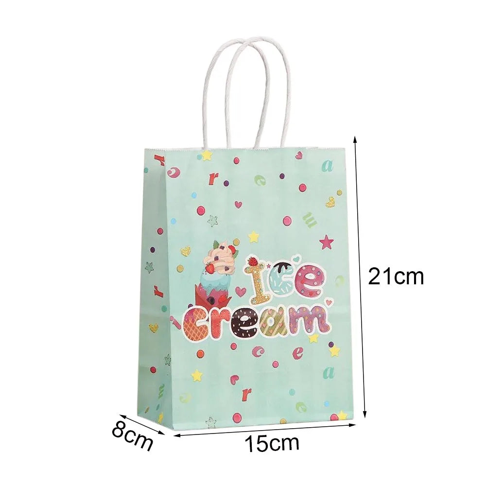 |ノベルティ用品 | アイスクリーム柄ギフトバッグ| W15×H21×D8