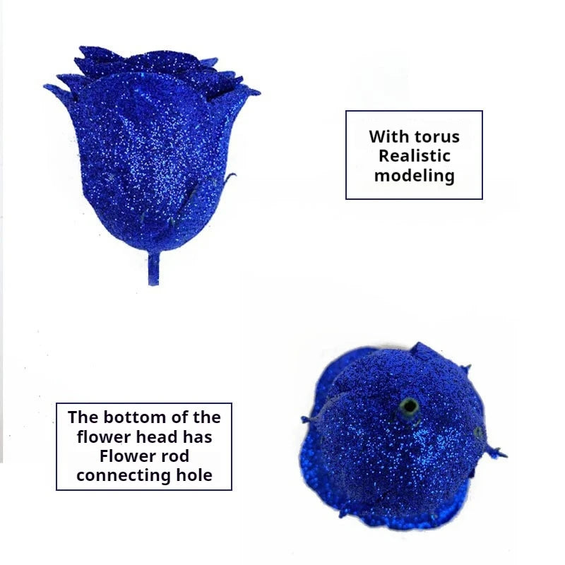 パーティー・インテリア装飾|キラキラ光るローズ・ブーケ用花材(長さ約27㎝)