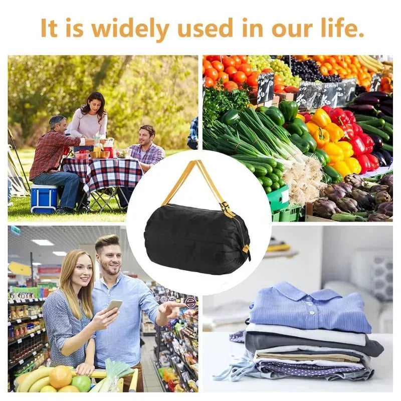 |ノベルティ用品 | 防水・耐久性 ナイロン製 折りたたみバッグ | 40×40c