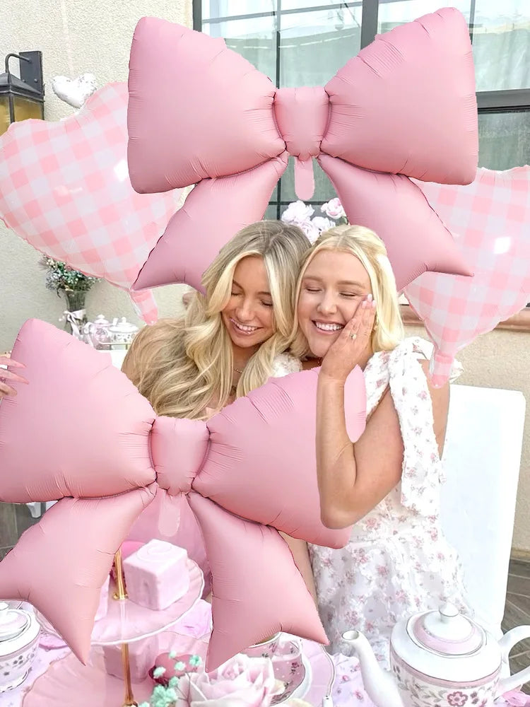 イベント・バルーン装飾 | ピンクリボン&ハートバルーンセット | 4個