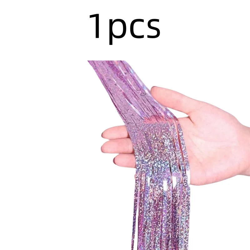 パーティー・インテリア用装飾 キラキラ!ホイル素材カーテン 誕生日用