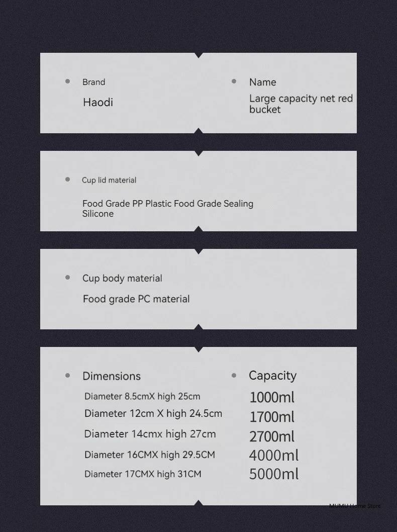 |イベント・ノベルティ用品 | 大容量スポーツウォーターボトル | 1.7L/2.7L/4L/5L