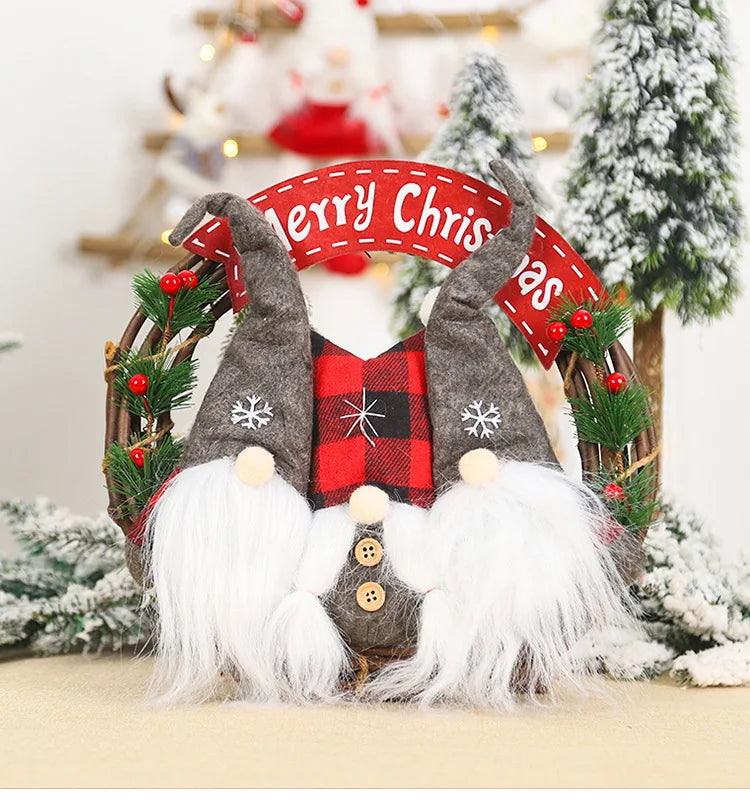 イベント・クリスマス装飾|人形付き屋内用装飾リース