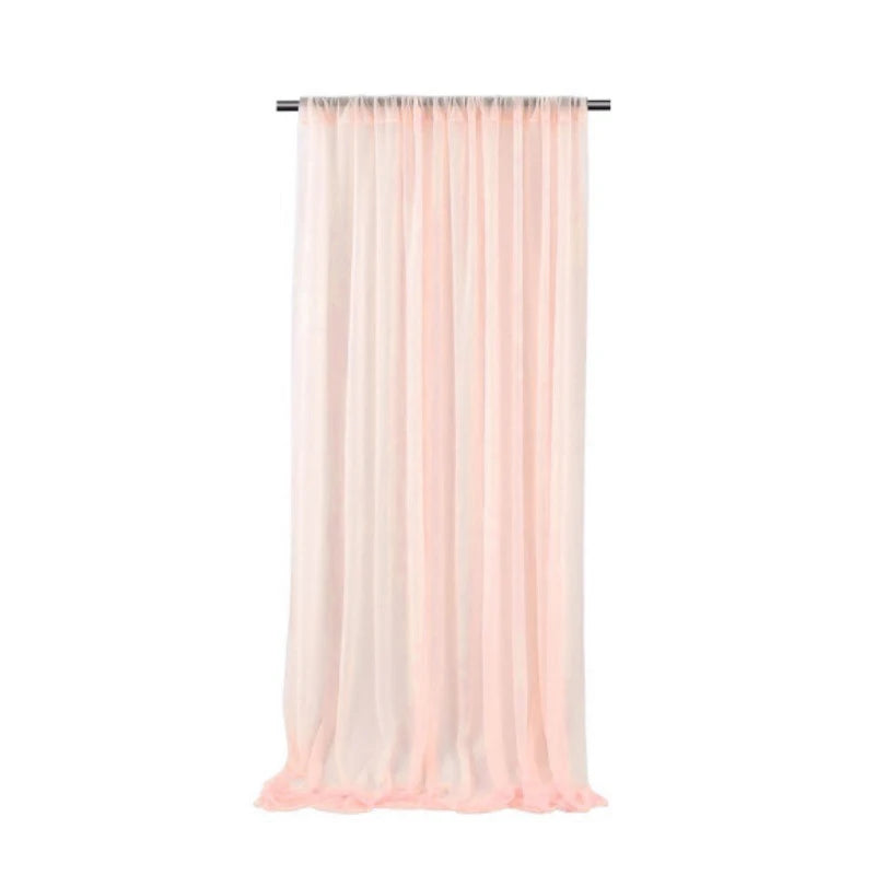 エレガントなシアーカーテン 背景デコレーション