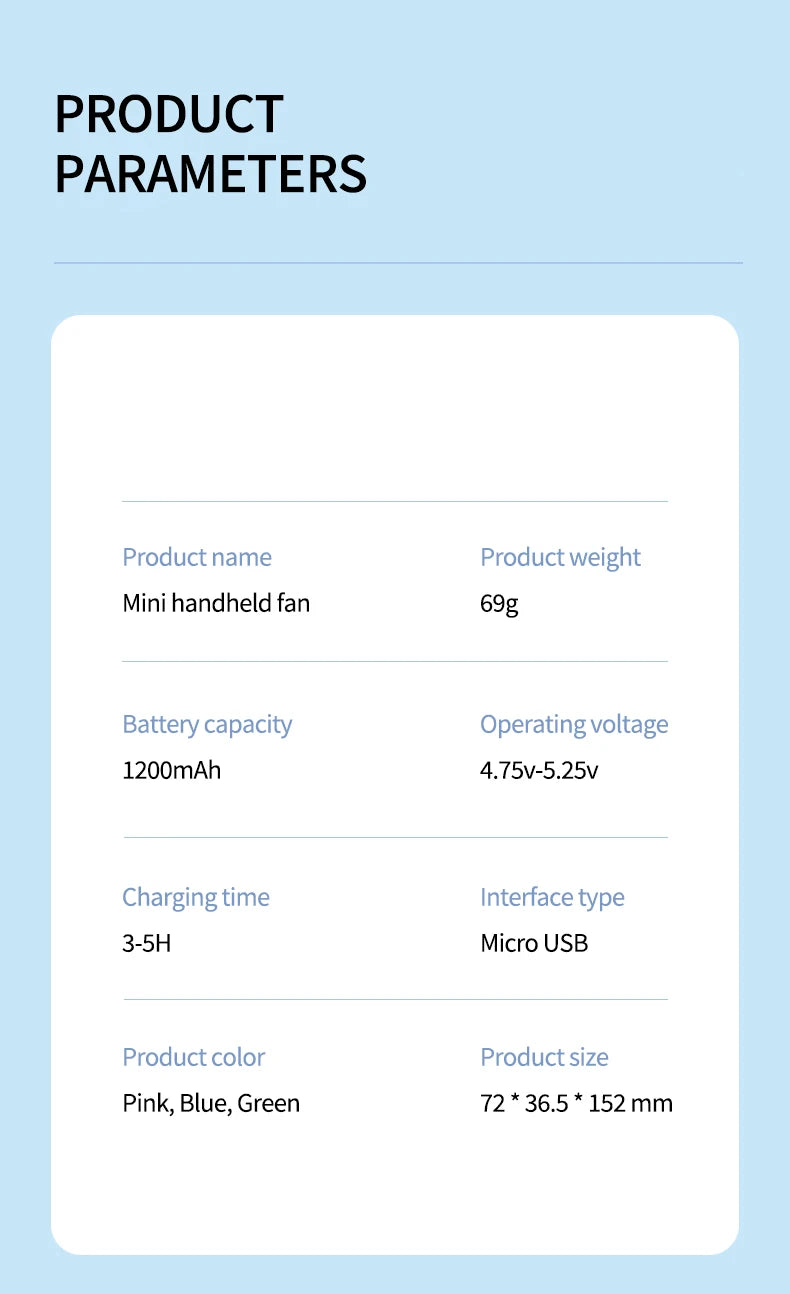 |イベント・ノベルティ用品 | USB充電式 携帯用静音ミニファン