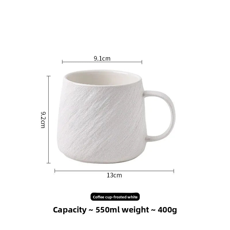 |イベント・ノベルティ用品 |電子レンジ対応セラミックマグカップ 黒白| 550ml