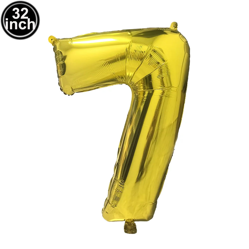 イベント・バルーン装飾 | マルチカラー数字バルーン