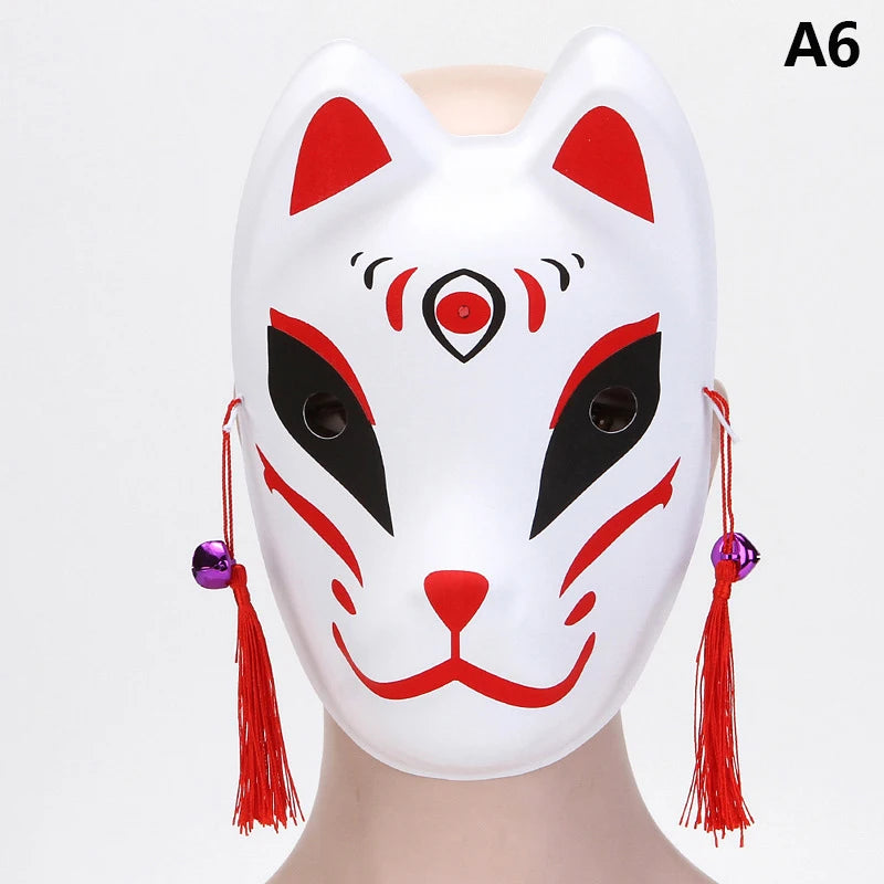 イベント・ハロウィングッズ|アニメ風手描きお面(狐・虎)