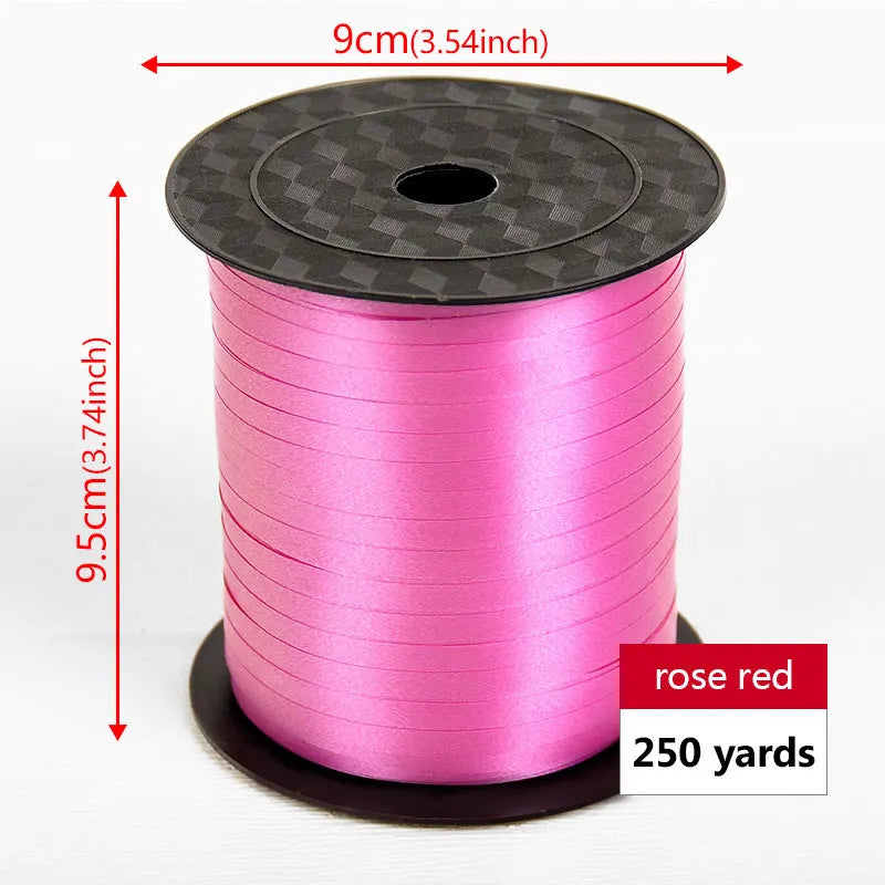 イベント・バルーン装飾 | マルチカラー クラフト用リボン| 230m巻