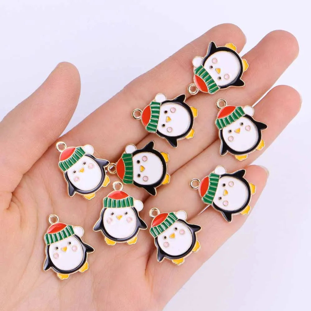 キュートなクリスマスチャームセット(10個セット)
