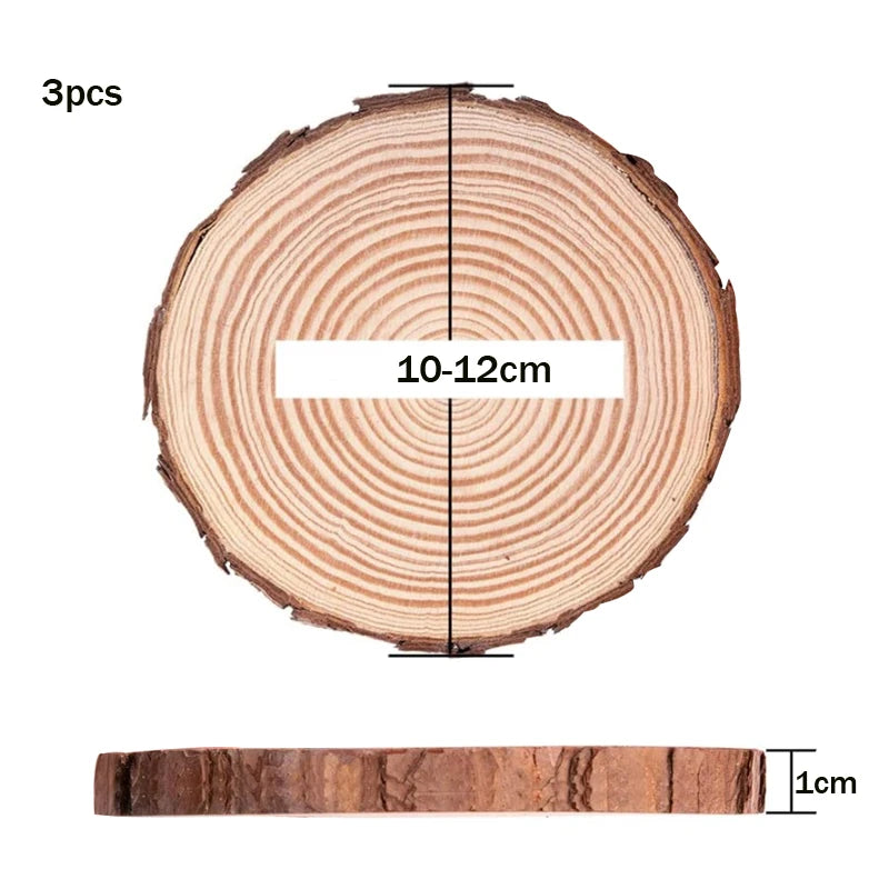 厚さ3~20cm・天然松材・丸型・未完成