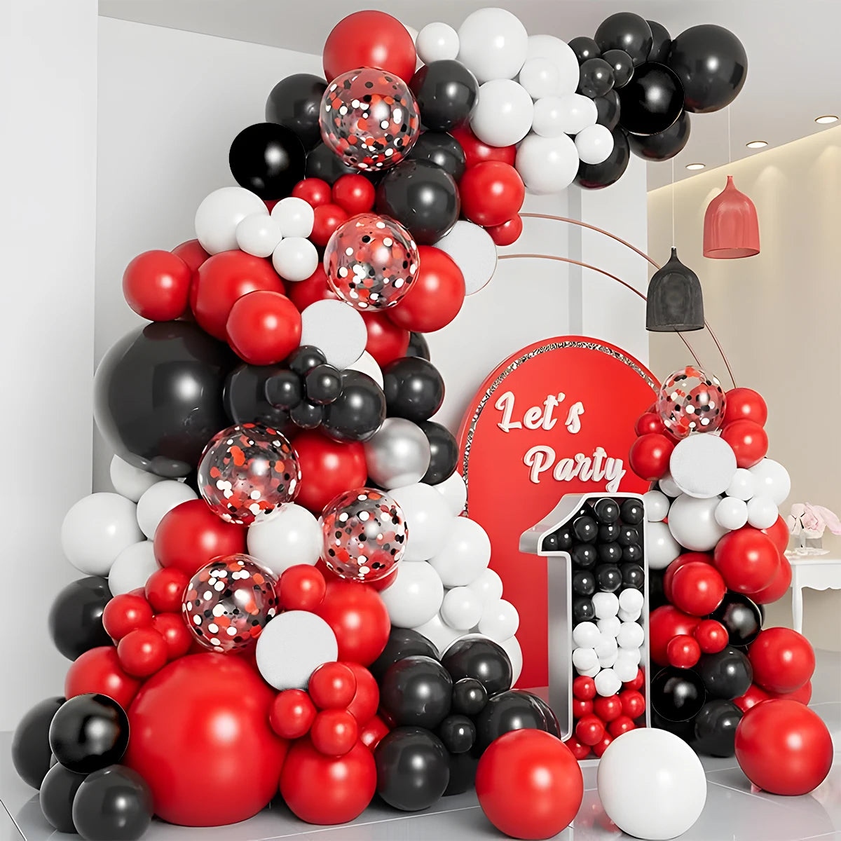 イベント・バルーン装飾 |メタリックカラーミックスバルーンセット