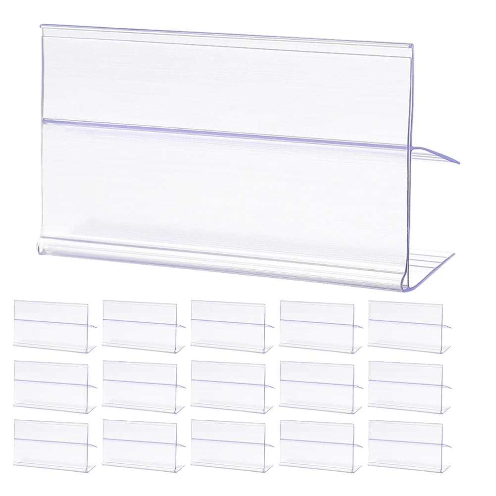 透明値札ディスプレイホルダー 25個セット