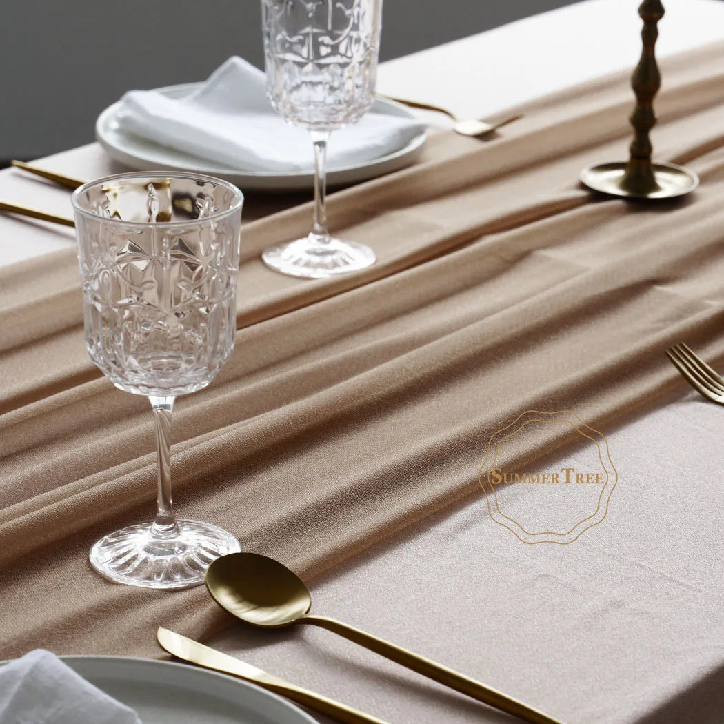 インテリア・パーティ装飾 | シアー生地テーブルランナー| 幅34cm/74cm