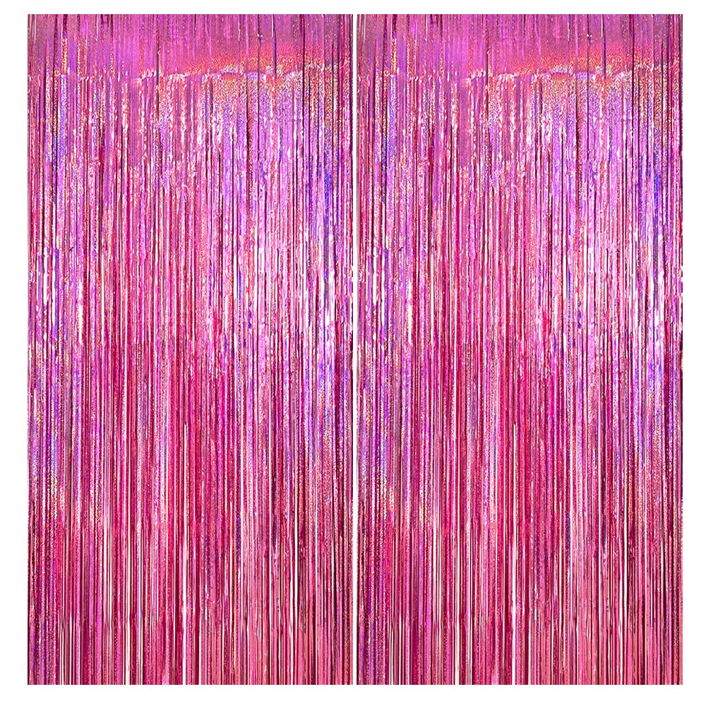 パーティー・インテリア装飾 キラキラ!カーテン 波型/ストレート型 2種類