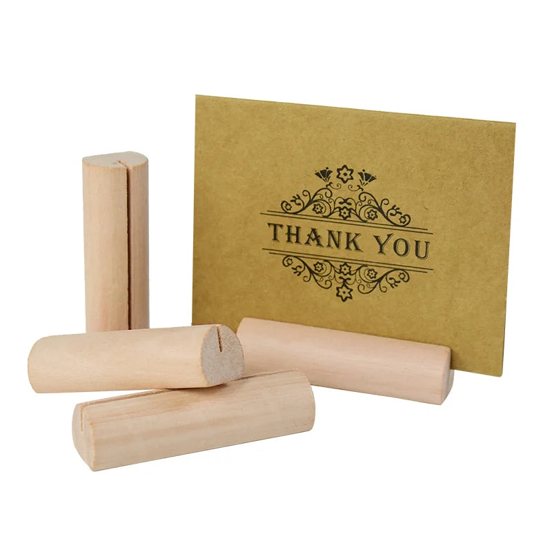 イベント・結婚式装飾|木製プレースカードホルダー 5/10個セット