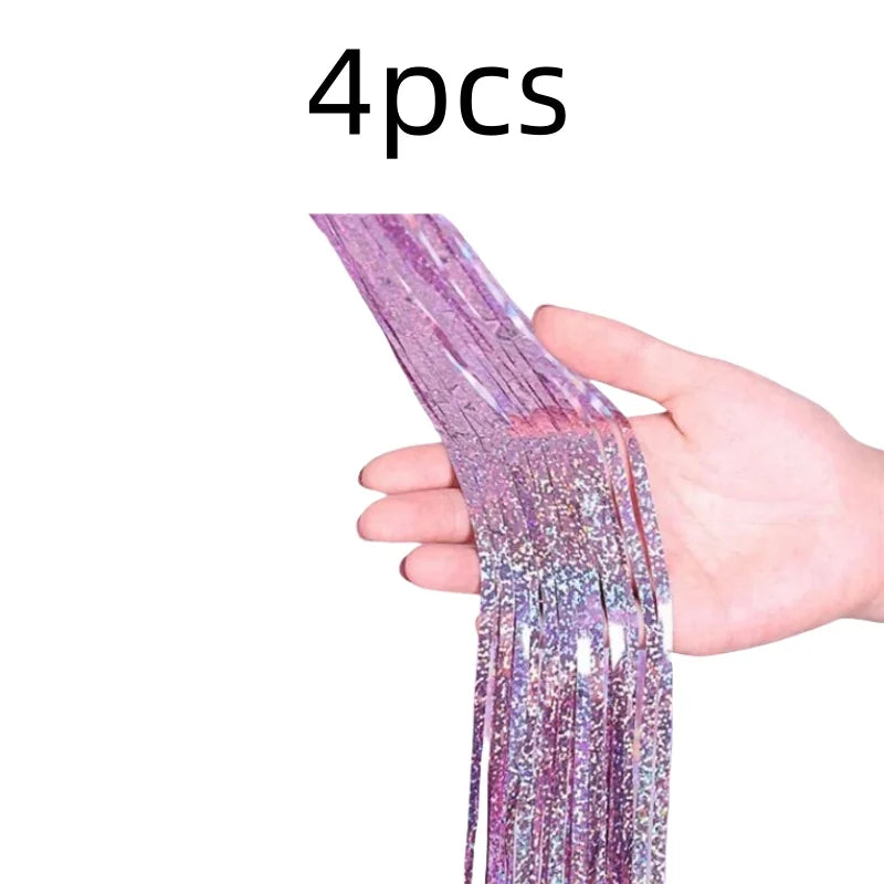 パーティー・インテリア用装飾 キラキラ!ホイル素材カーテン 誕生日用