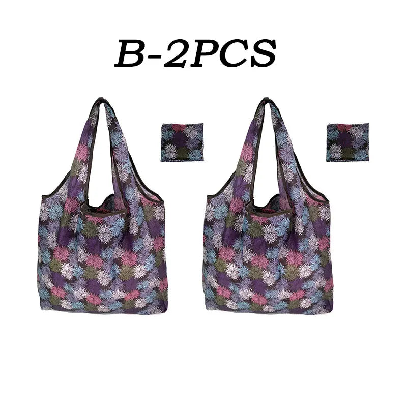 |ノベルティ用品 | 大容量・折りたたみ式プリントエコバッグ | 46×40c