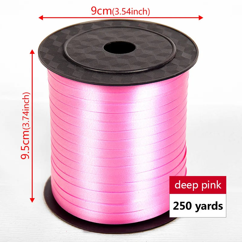 イベント・バルーン装飾 | マルチカラー クラフト用リボン| 230m巻