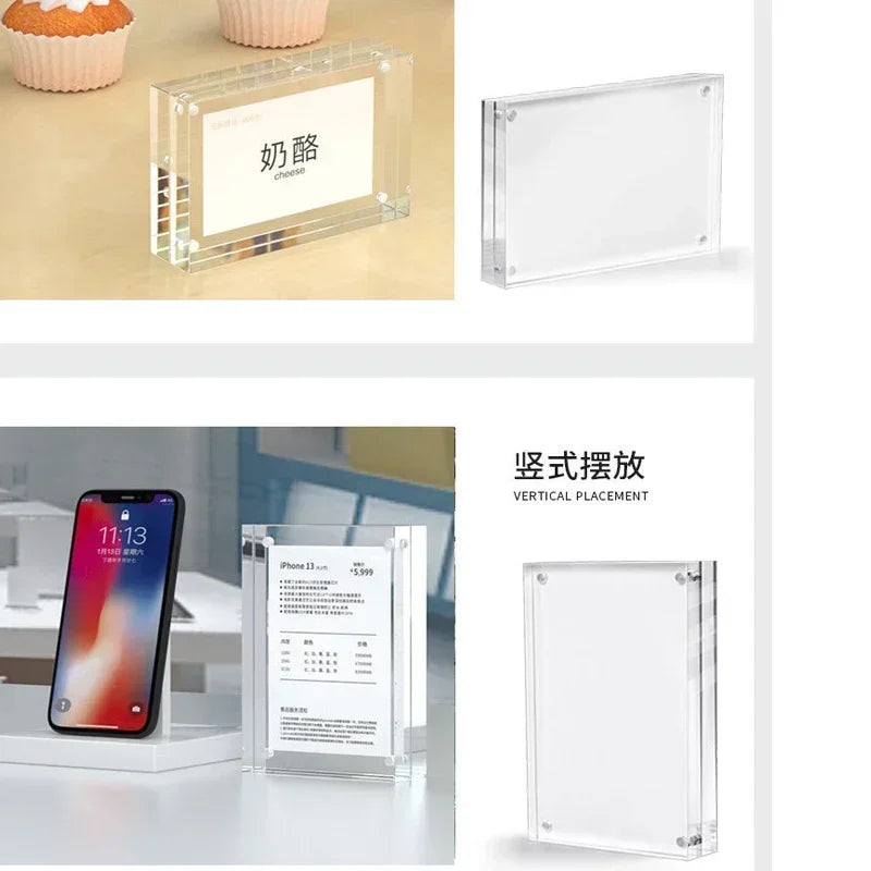 マグネット式透明アクリル額縁 20mm厚