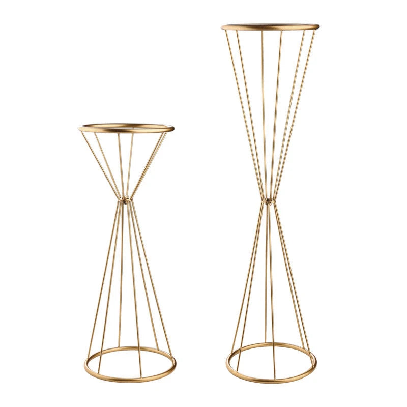 結婚式・インテリア装飾|ゴールドメタルフラワースタンド 50/68cm