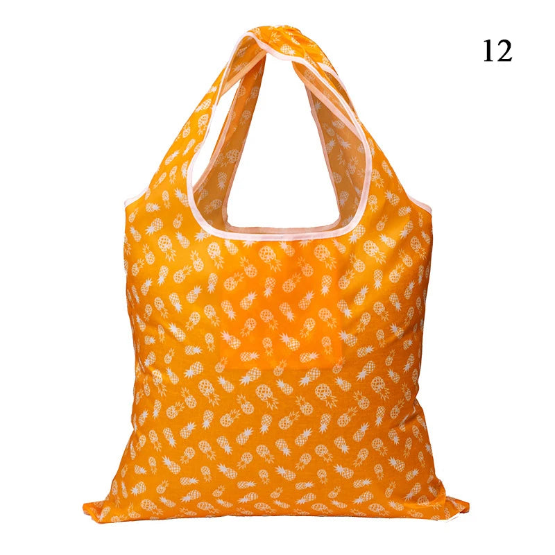 |ノベルティ用品 | コンパクト収納 花柄エコバッグ | 44×40c