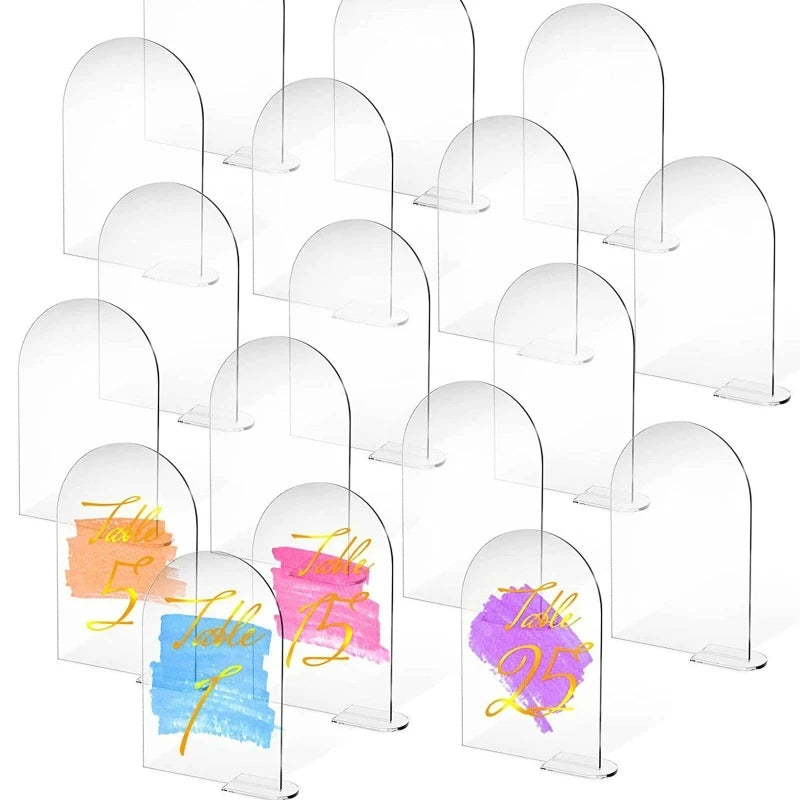 イベント・結婚式装飾|アクリルアーチサイン スタンド付き 5・10個セット