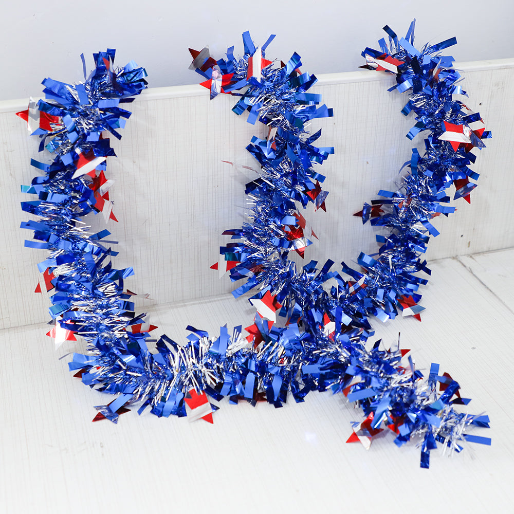 インテリア・イベント装飾 アメリカ国旗カラーパーティー用飾り スパンコール付き