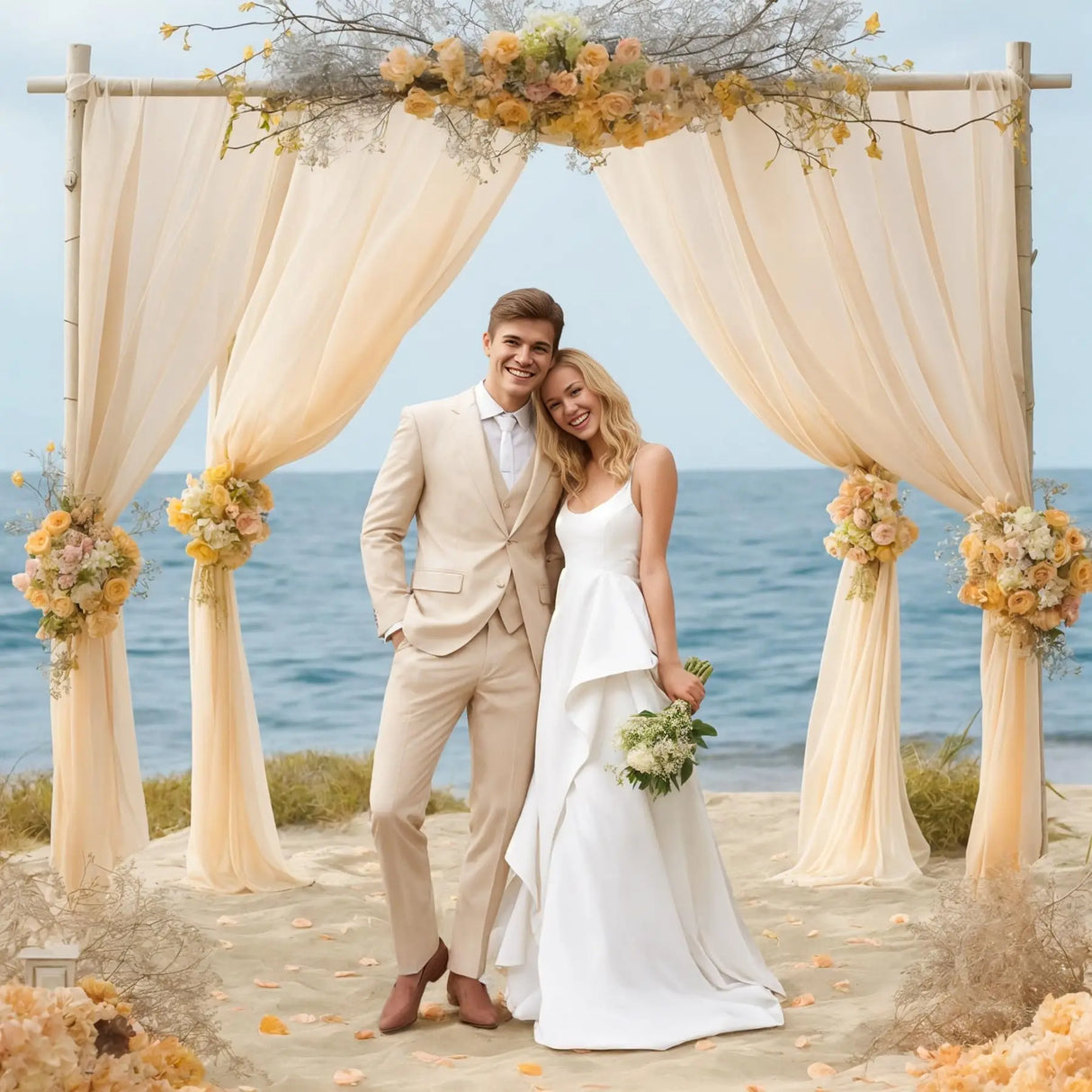 インテリア・パーティ装飾 | シフォン生地 カーテン | 全長6m/8m/10m