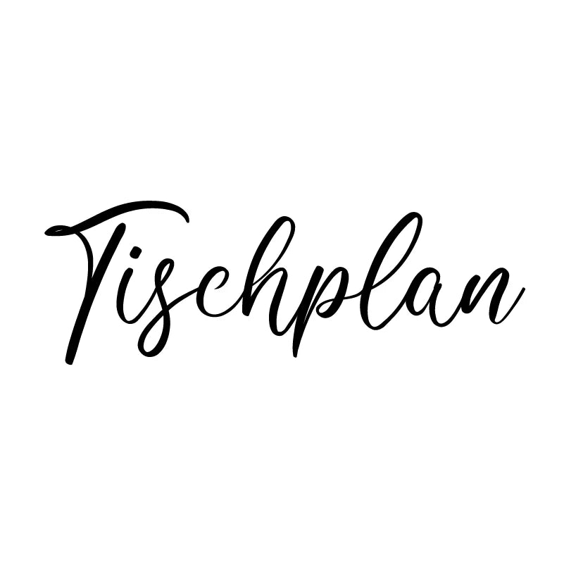 ドイツ語 結婚式座席表 アートステッカー