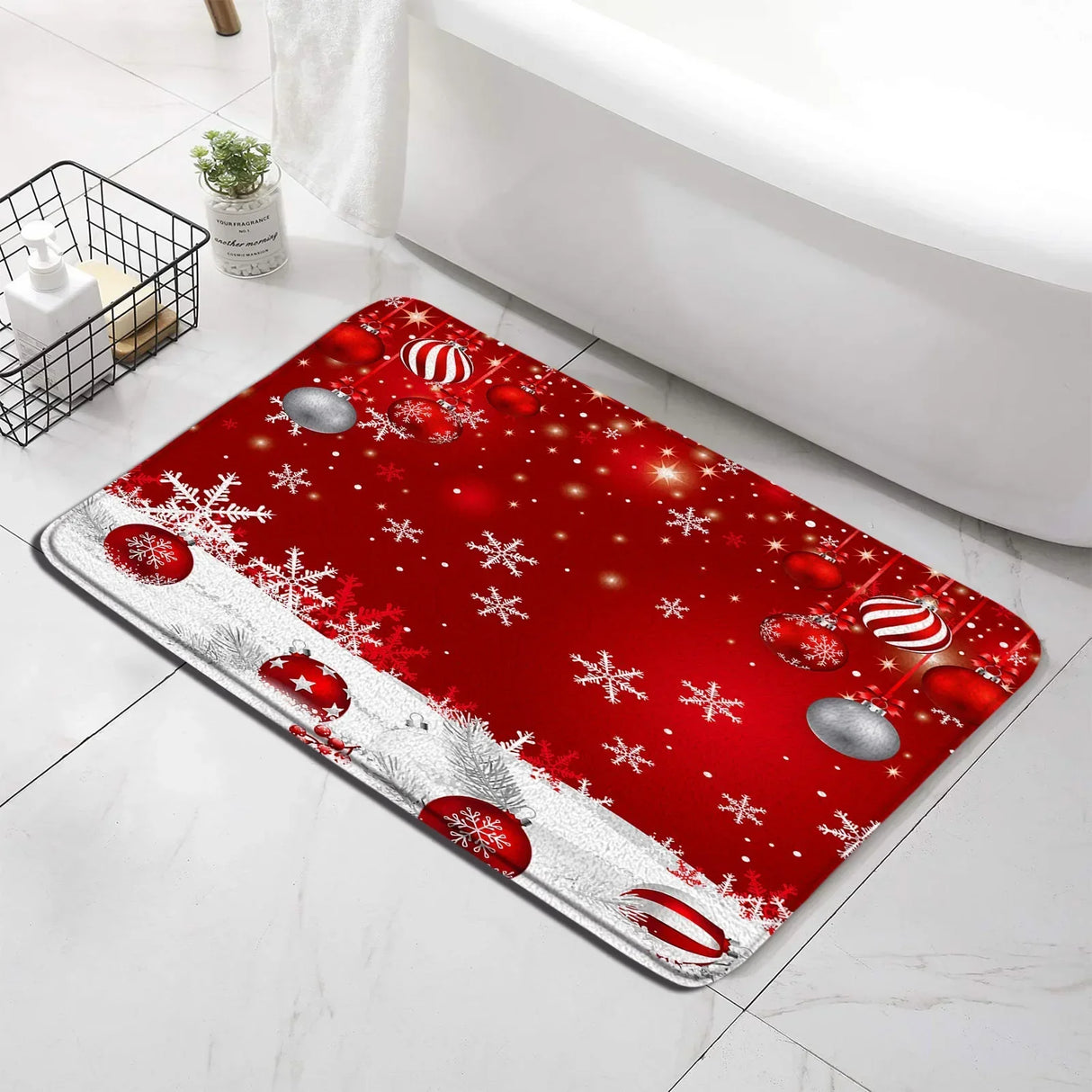 バスマット&トイレフタカバー&トイレ用マット(3点セット)