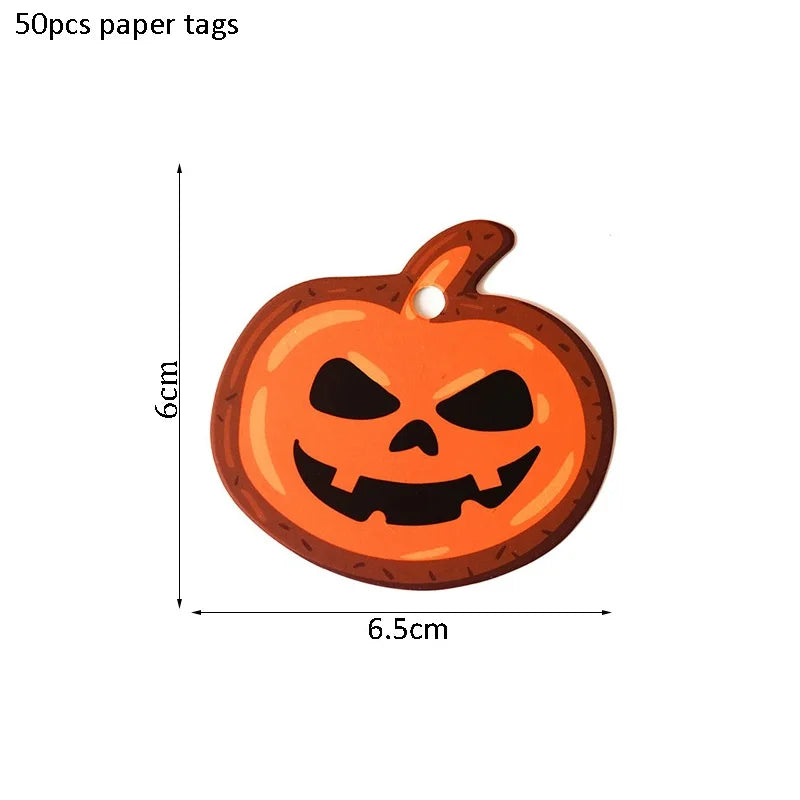 イベント・ハロウィングッズ|ハロウィン用ギフトタグ50枚セット
